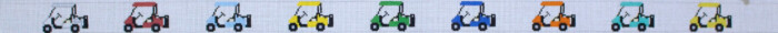 Colorful Golf Carts