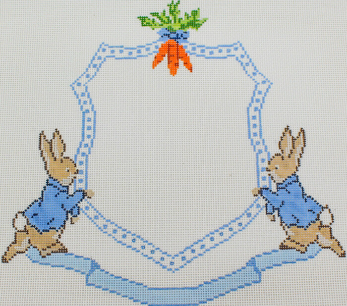 Petter Rabbit Crest-Blue-18 Count