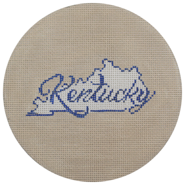 Kentucky Script with State Outline