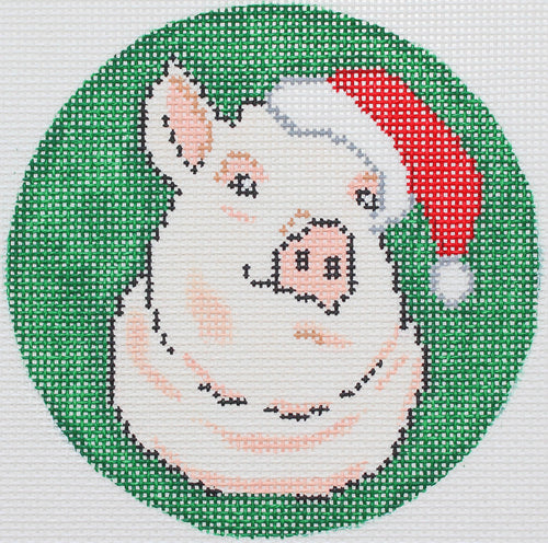 Pig in Santa Hat