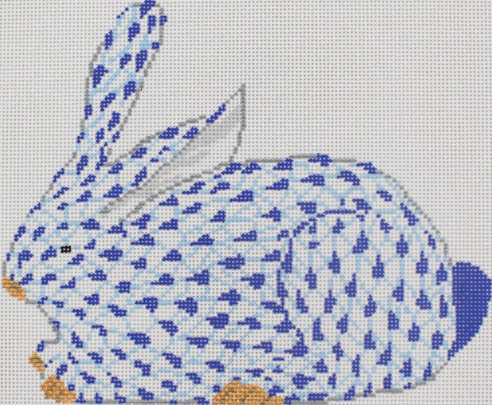 Herend Bunny-Blue 13 Count