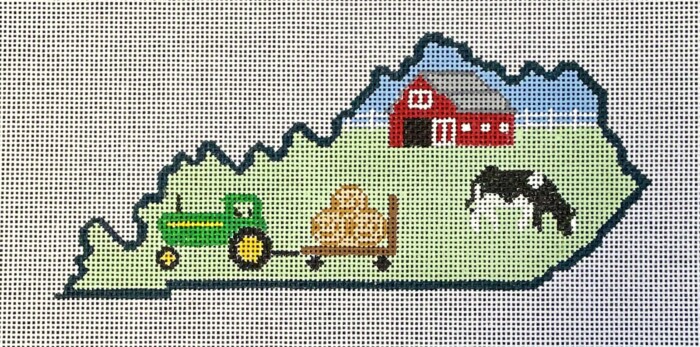 KY State with Farm Scene