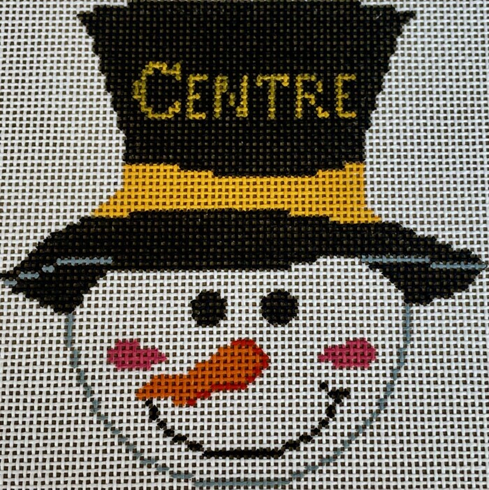 Snowman in Top Hat-Centre